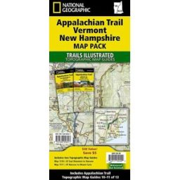 Cartes de randonnée - Appalachian Trail : Vermont, New Hampshire (lot de cartes) National Geographic