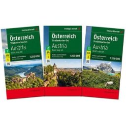 Cartes routières - Autriche (lot de 3 cartes) Freytag & Berndt
