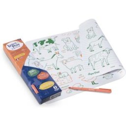 Set de coloriage en silicone réutilisable et réversible - Les animaux de la ferme (3 ans et +) SuperPetit