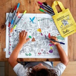Set de table à colorier - Motif "Comptes & Légendes" Eat Sleep Doodle