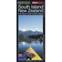 Carte routière - Île du Sud et 6 cartes des villes et centres-villes (Nouvelle-Zélande) Kiwi Maps