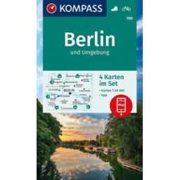 Carte de randonnée n° 700 - Berlin & environs (lot de 4 cartes) Kompass