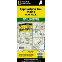 Cartes de randonnée - Appalachian Trail : Maine (lot de cartes) National Geographic