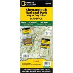 Carte des randonnées d'une journée - Parc national de Shenandoah [Pack de cartes] National Geographic