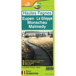 Carte de randonnée n° 3 - Hautes Fagnes : Eupen, La Gileppe, Monschau, Malmedy Mini Planet