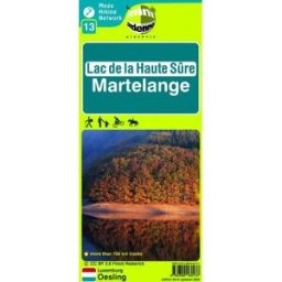 Carte de randonnée n° 13 - Lac de la Haute-Sûre, Martelange Mini Planet
