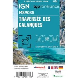 Carte Top itinérance Mini n° M89035 - Traversée des calanques IGN