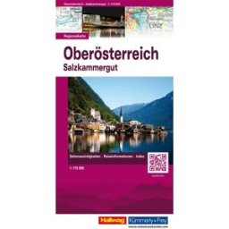Carte routière - Haute-Autriche, Salzkammergut Hallwag - carte régionale