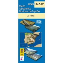 Carte topographique de l'Espagne n° 1047.4 - Las Tablas CNIG - 1/25 000