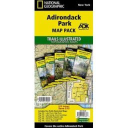 Cartes de randonnée - Adirondack Park (New York State), n° 742, 743, 744, 745, 746 (lot de cartes) National Geographic