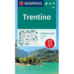 Carte de randonnée n° 683 - Trentin (lot de 3 cartes) Kompass