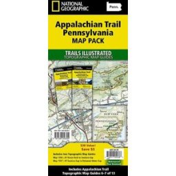 Cartes de randonnée - Appalachian Trail : Pennsylvanie (lot de cartes) National Geographic