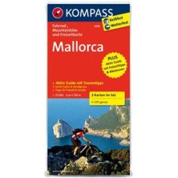 Carte cycliste n° F3500 - Majorque 2-Set + Aktiv Guide Kompass