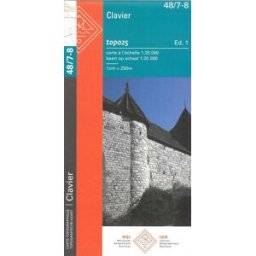 IGN Belgique Carte topographique n° 48/7-8 - Clavier (Belgique) NGI topo 25