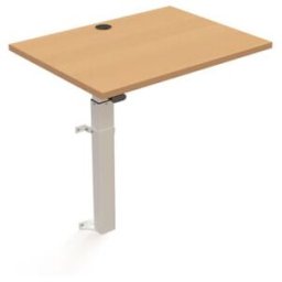 STIER Table haute 501-9 réglable en hauteur électrique 80 × 60 cm hêtre (907783)