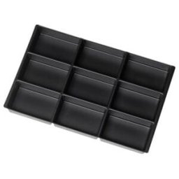 Kit de compartimentation Rau pour tiroirs Tiroir-E H 60-360mm Bac à matériel 9 compartiments (E-ET-MS-T9)