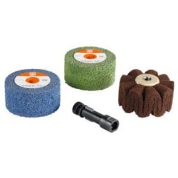 FEIN Set en acier inoxydable pour polisseuse d’angle WPO, type : S (63721054020)