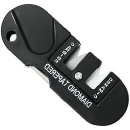 INF Affûteur de couteaux en carbure de tungstène - Tige d'affûtage multifonction portable noire pour usage extérieur et