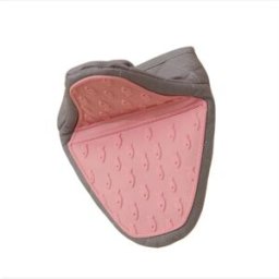 INF Paire de maniques en silicone résistantes à la chaleur - doublure polyester, gants de cuisine pour four et micro-ondes Rose