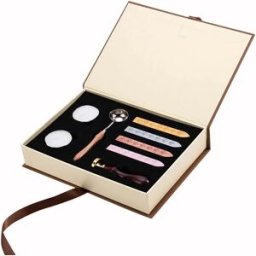 INF Kit de Sceaux de Cire Rétro : Ensemble Complet avec Cuillère, Bâtons et Cire pour Enveloppes