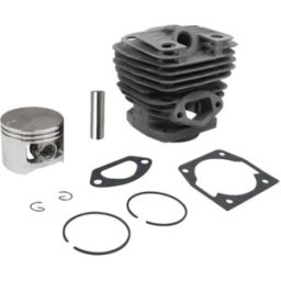 INF Kit de haut-moteur compatible avec tronçonneuse 5800 - cylindre en alliage d'aluminium, piston, segments et joints