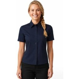 Isacco Chemise Nevada Unisexe Bleu à manches courtes 65% Polyester 35% Coton