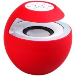 Enceinte Nomade Bluetooth Sans Fil Kit Main Libre Led Usb Jack Universelle Rouge Yonis