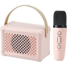 Enceinte Bluetooth Portable Karaoké Son Hifi 5w Micro Intégré Rose Yonis