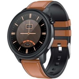 Montre Connectée Étanche Ip68 1.3 Pouces Tft Couleur Supporte Surveillance Oxygène Sanguin Et Température Corporelle Marron Yonis