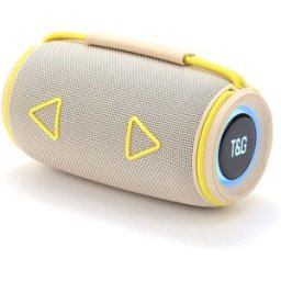 Enceinte Bluetooth Portable À Led Multicolore 16 W Avec Radio Fm Usb Et Tws Jaune Yonis