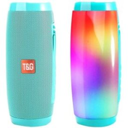 Enceinte Bluetooth Portable Lumineuse Autonomie 3h Puissance 10w Micro Sd Fm Vert Yonis