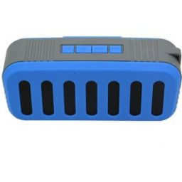 Enceinte Bluetooth Forme Pot D'échappement Voiture Tws Support Carte Tf Fm Aux Usb Bleu Yonis