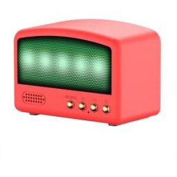 Mini Enceinte Bluetooth Rouge Design Rétro Avec Radio Fm Et Usb Yonis