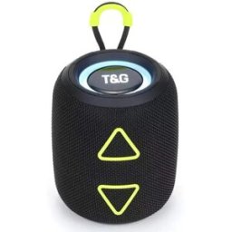 Enceinte Bluetooth Portable Tws Led Lumineuse Stéréo Subwoofer Avec Micro Intégré Noir Yonis