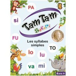 AB LUDIS Tam Tam Safari Les Syllabes Simples Coffret 42 Cartes 8 X 12 X 2,5 Cm Collectif