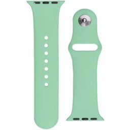 HURTEL Bracelet En Silicone Pour Apple Watch Ultra 2-9/se 42/44/45/49 Mm, Bracelet En Silicone Aps Vert Clair