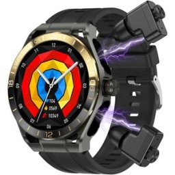 Montre Connectée Sport 2 En 1 Avec Écran De 1.52 Pouce Et Écouteurs Tws Bluetooth Noir + Or Yonis