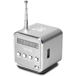Enceinte Portable Bluetooth Fm Usb Sd Tf Mp3 Puissante Compacte Argent Yonis