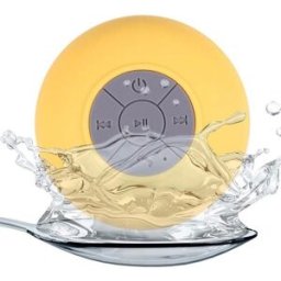 Enceinte Bluetooth Waterproof Portable Mini Subwoofer Pour Douche Avec Micro Intégré Jaune Yonis