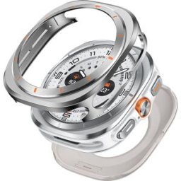 INF Coque En Métal Pour Samsung Galaxy Watch 7 Ultra, Orange Titane