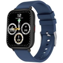 Montre Connectée Écran Hd Surveillance Santé Cardiaque Étanche Ip68 Bleu Yonis