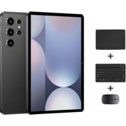 Tablette 10.1 Pouces 4g Lte Android 10 4 Go 32 Go Avec Clavier Souris Étui Noir Yonis