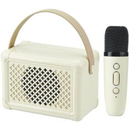 Enceinte Bluetooth Portable Karaoké Son Hifi 5w Micro Intégré Jaune Yonis