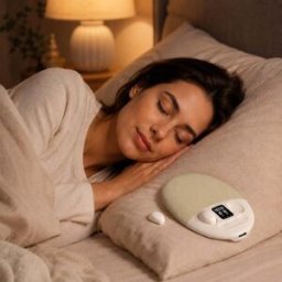 Enceinte Sous Oreiller Avec Écouteurs Sans Fil Bluetooth 6.0 Et Bruit Beige Yonis