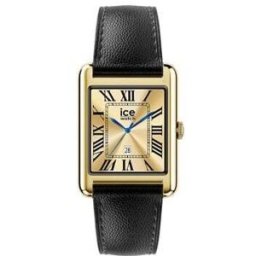 Montre Connectée Ice Smart Tk 2.0 Cuir Noir Boîtier Or 35 Mm Ice-watch