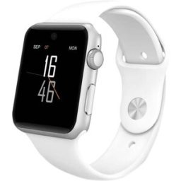 Montre Connectée Android Ios Tactile 4.0 Écran Lumineux Podomètre Blanc - Yonis
