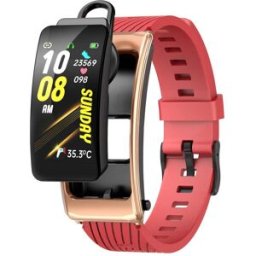 Montre Connectée Avec Écouteur Détachable Appels Bluetooth Résistante À L'eau Or Rose Yonis