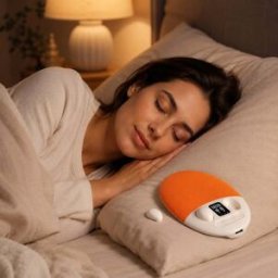 Enceinte Sous Oreiller Avec Écouteurs Sans Fil Bluetooth 6.0 Et Bruit Orange Yonis