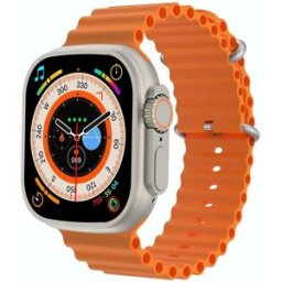 Montre Connectée S800 Ultra Max: Suivi Santé Complet Écran Tft Étanche Ip67 Orange Yonis