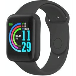 Montre Connectée Rose Suivi Santé Charge Usb Légère Durable Noir Yonis